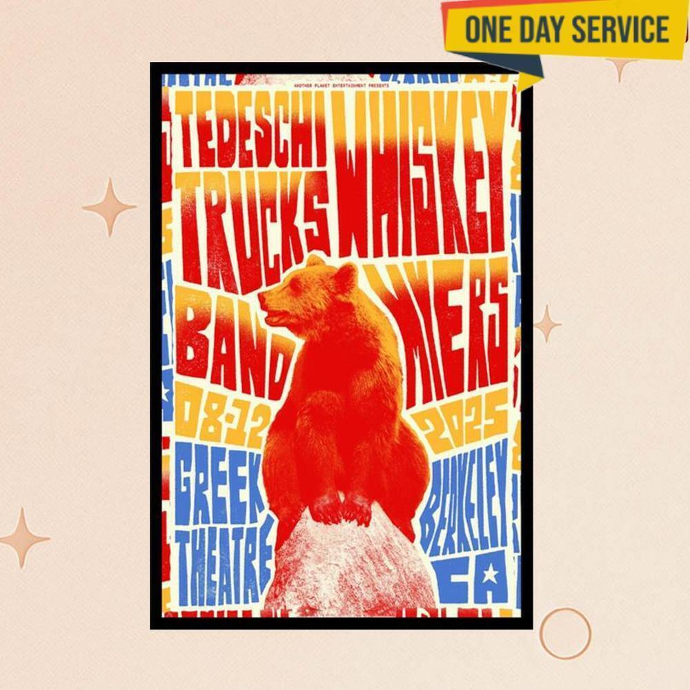 Tedeschi Trucks Band Berkeley Ca August 12 2025 Poster